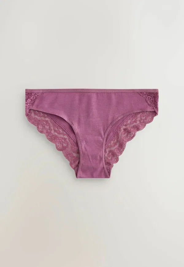 Бикини хлопковые 7 pack - bikini bottoms Next, Berry Pink, розовый — фото 4
