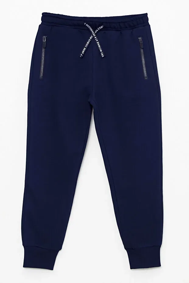 Детские спортивные штаны для девочек с застежкой-молнией Niy, Navy Blue