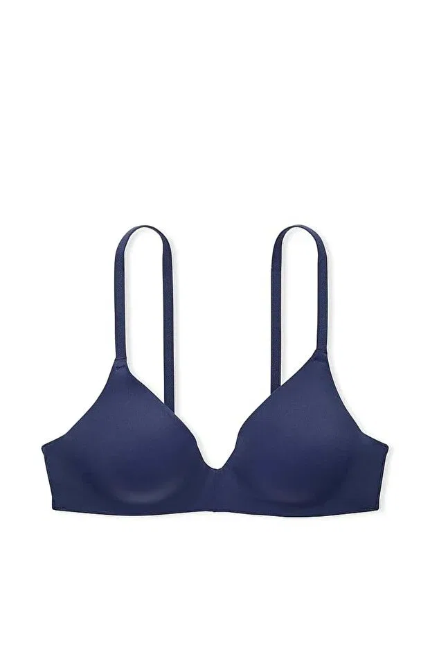 Женский бюстгальтер с пуш-апом без косточек Victoria'S Secret, Dark Navy Blue — фото 3