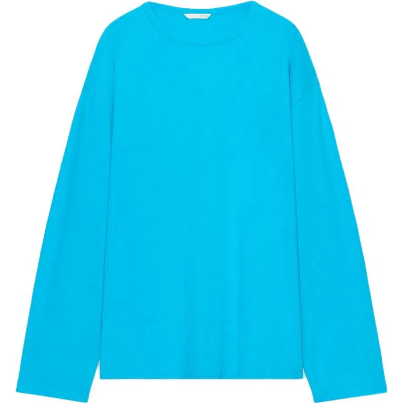 Женская футболка с круглым вырезом Iron Blue ZARA, Iron Blue