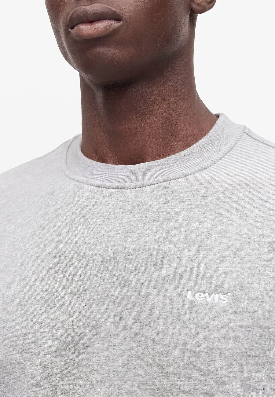 Толстовка LEVI'S 'LEVIS SWEATS CREW' серого цвета с пятнистым рисунком — фото 3