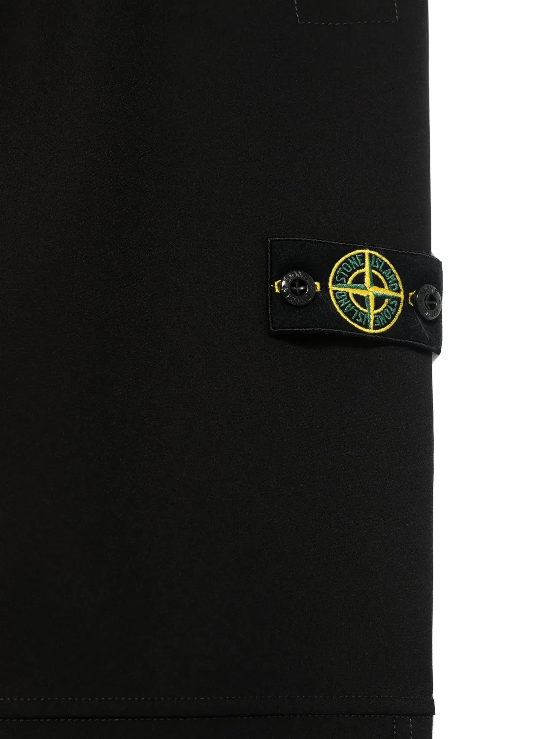 Брюки с значком компаса Stone Island, черный — фото 3