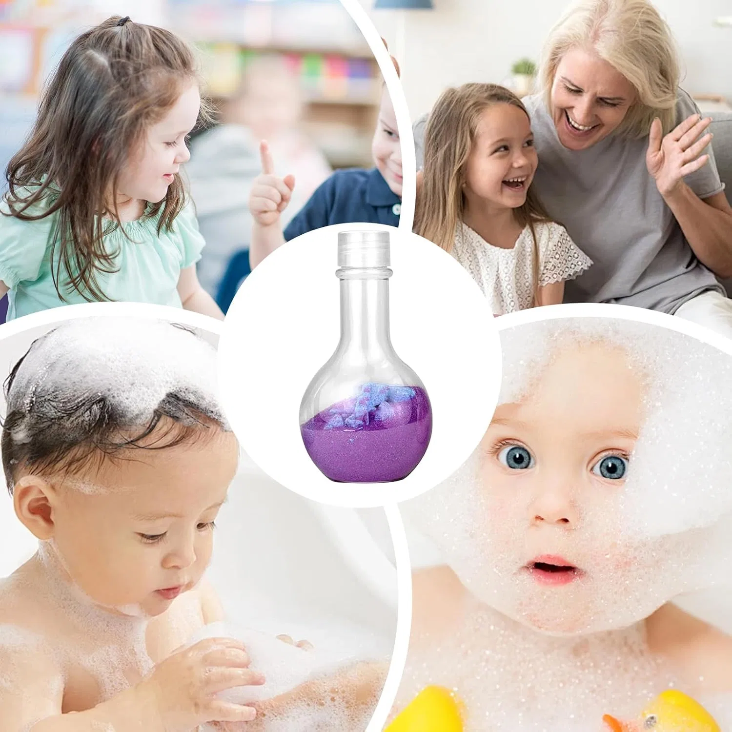 Бомбочка для ванны Scented Science Flask Toy, 13.3x7x7.2 см, 100 г, Purple Generisch — фото 4
