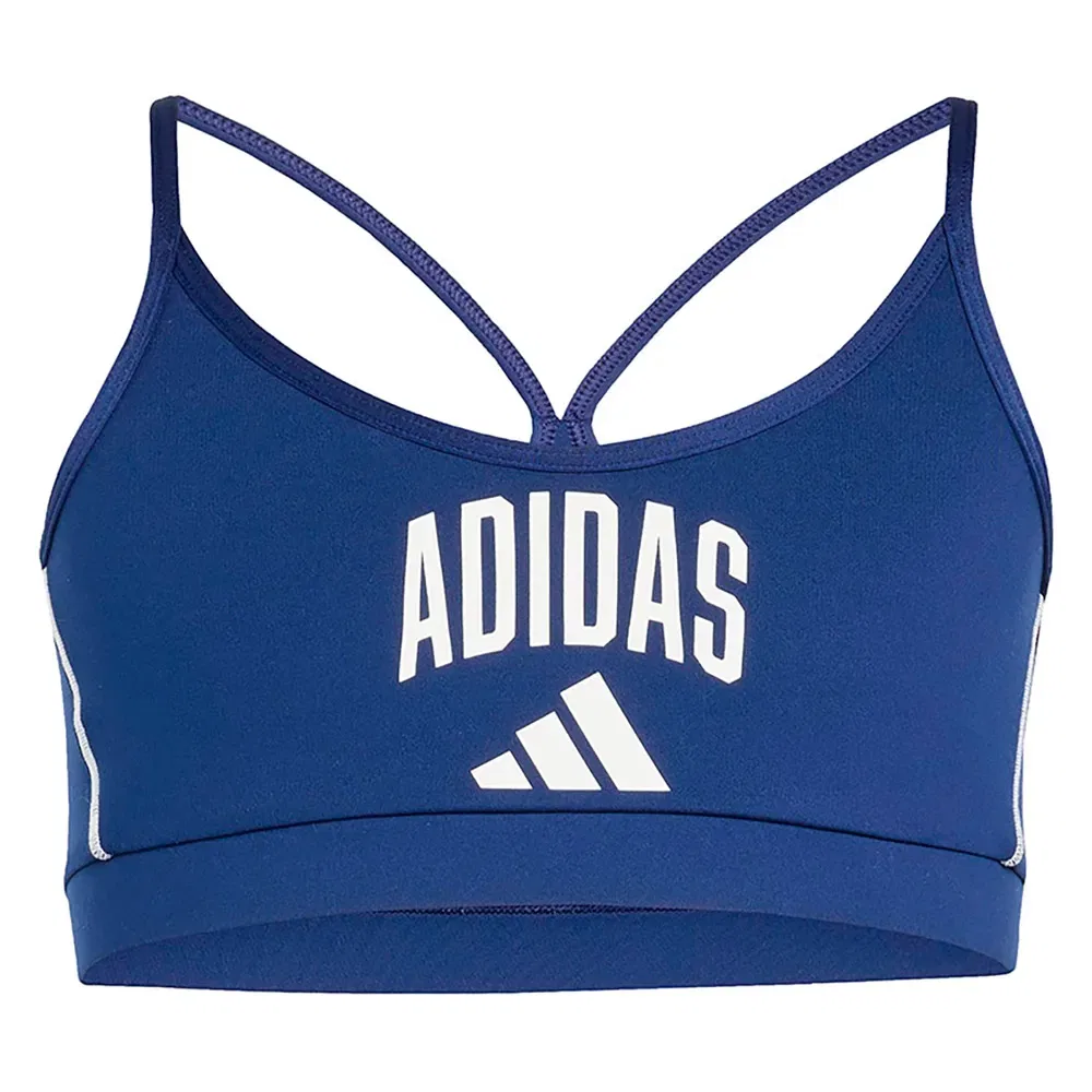 Спортивный бюстгальтер Train Essentials Collegiate Print Adidas, синий