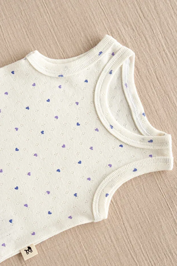 Детское боди для новорожденных без рукавов Mimu Baby, Purple — фото 4