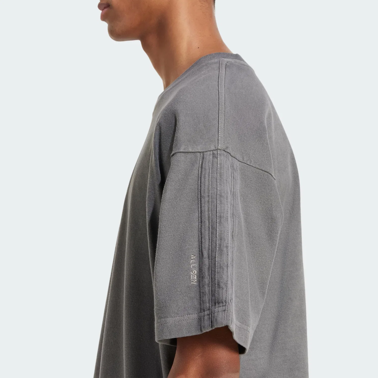 Мужская футболка с принтом All SZN Washed adidas, Black — фото 3