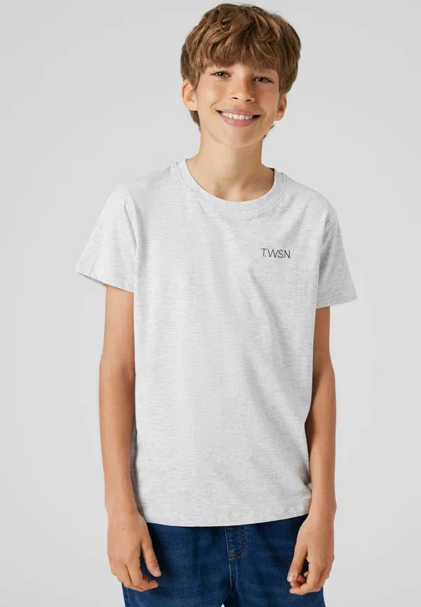 Комплект из 2 футболок с коротким рукавом, хлопок, logo - basic t-shirt Two Soon, темно-синий Blazer — фото 2