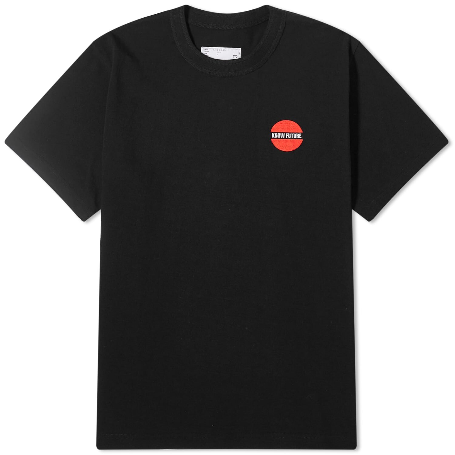 

Футболка Sacai Know Future Small Logo, черный