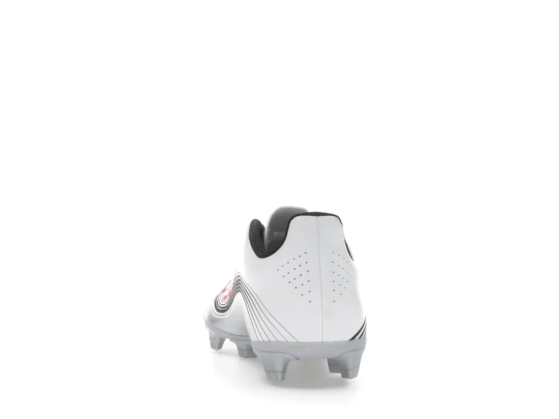 Детские бутсы FG/MG Adidas F50 Club Messi Prestig10 Pack, Cloud White Lucid Red Silver Metallic — фото 4