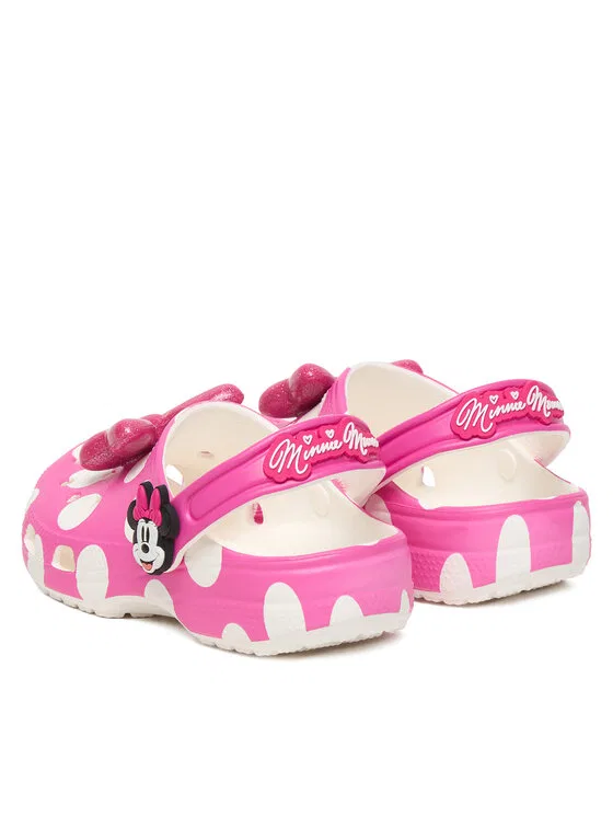 Шлепанцы Kids Minnie Mouse Classic Clog Crocs, розовый — фото 3