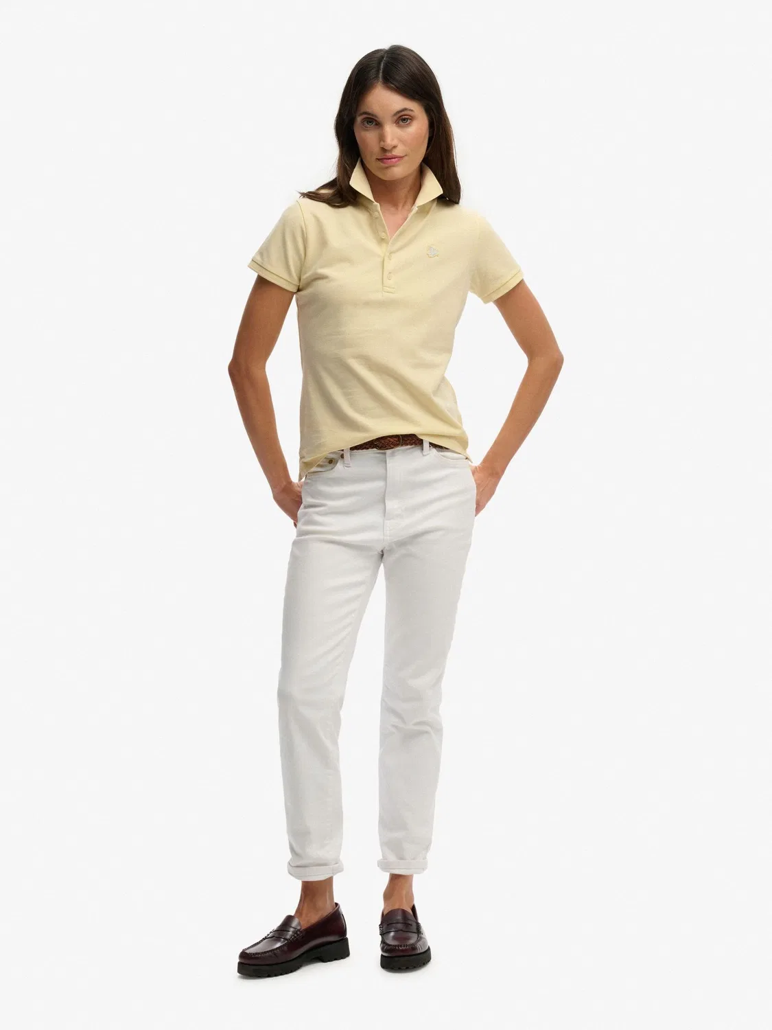 Поло Superdry Heritage Slim Fit, желтый — фото 3