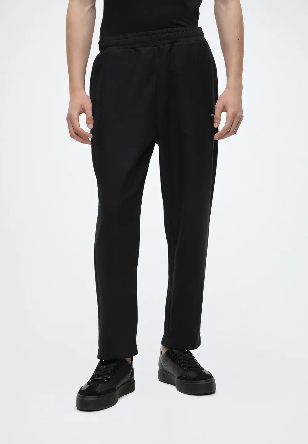 Премиальный микрологотип - спортивные штаны Calvin Klein, Black
