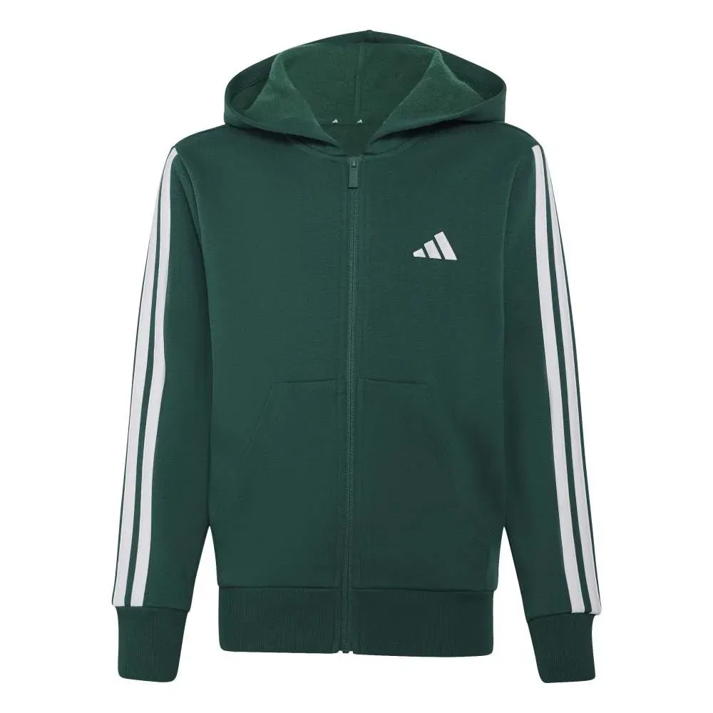 Детское худи с полной застежкой-молнией Adidas Essentials, Green