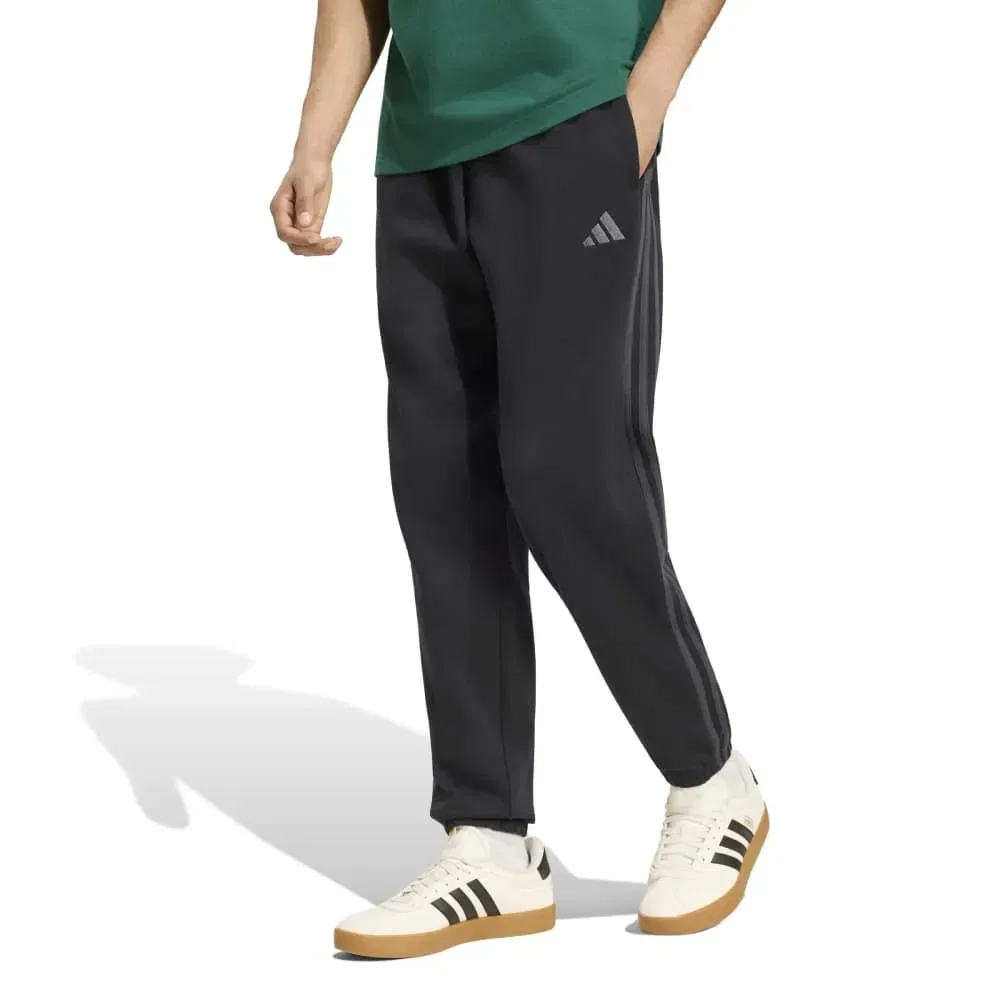 Мужские спортивные брюки с зауженным кроем Essentials 3-Stripes Adidas, Black