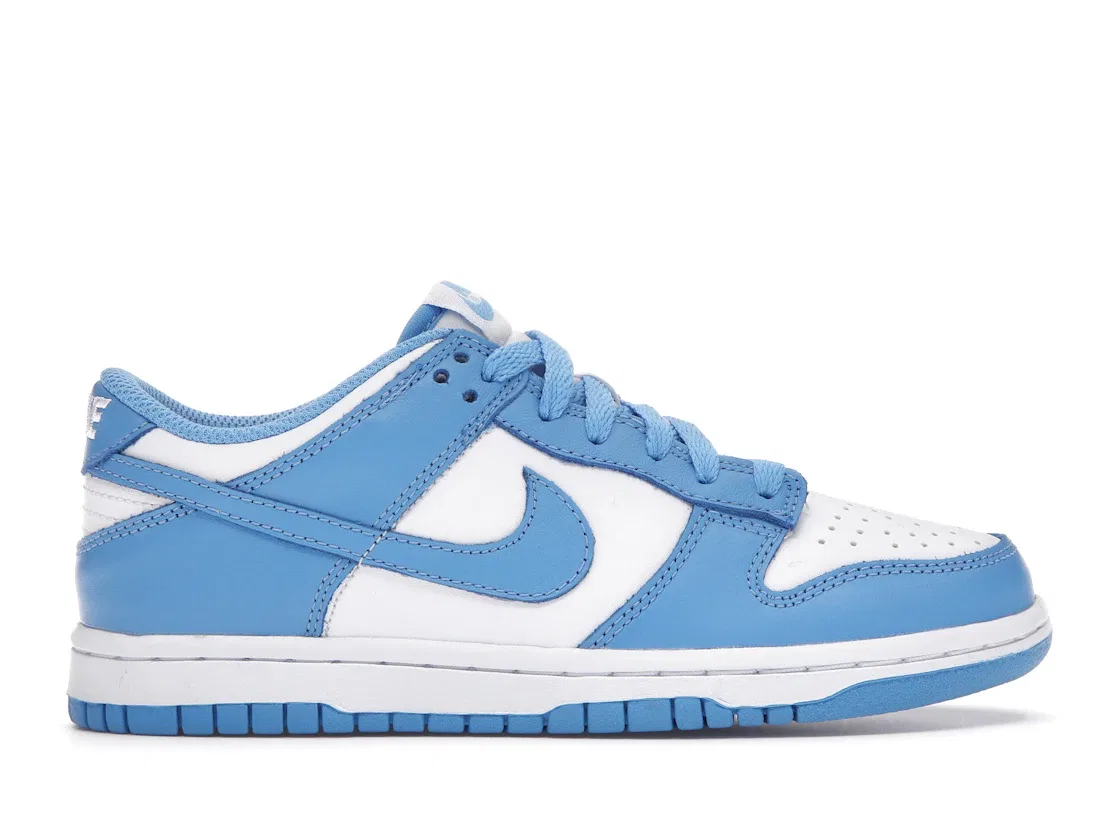 Детские кроссовки Lifestyle с принтом Nike Dunk Low Nike, White/University Blue-White