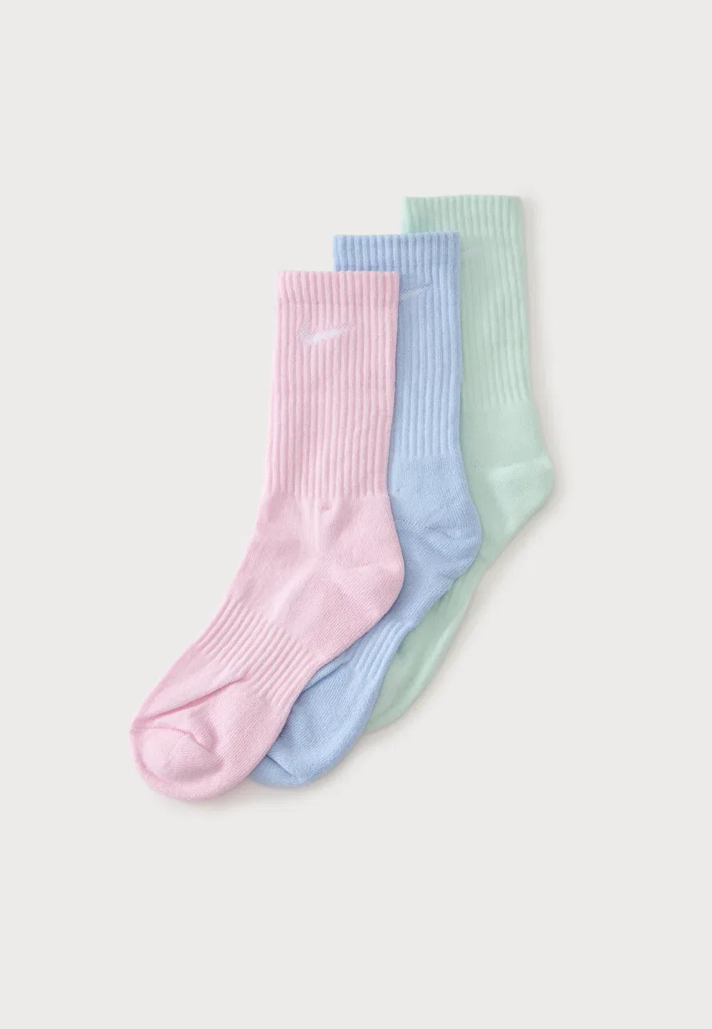 Повседневные спортивные носки Cush Crew, комплект из 3 пар Nike Performance, Pink/Blue/Light Green