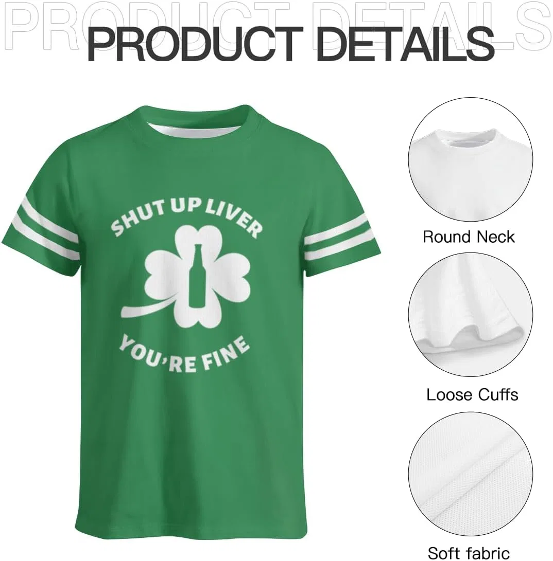 Футболка с принтом клевера Tee Miracle, Green — фото 4