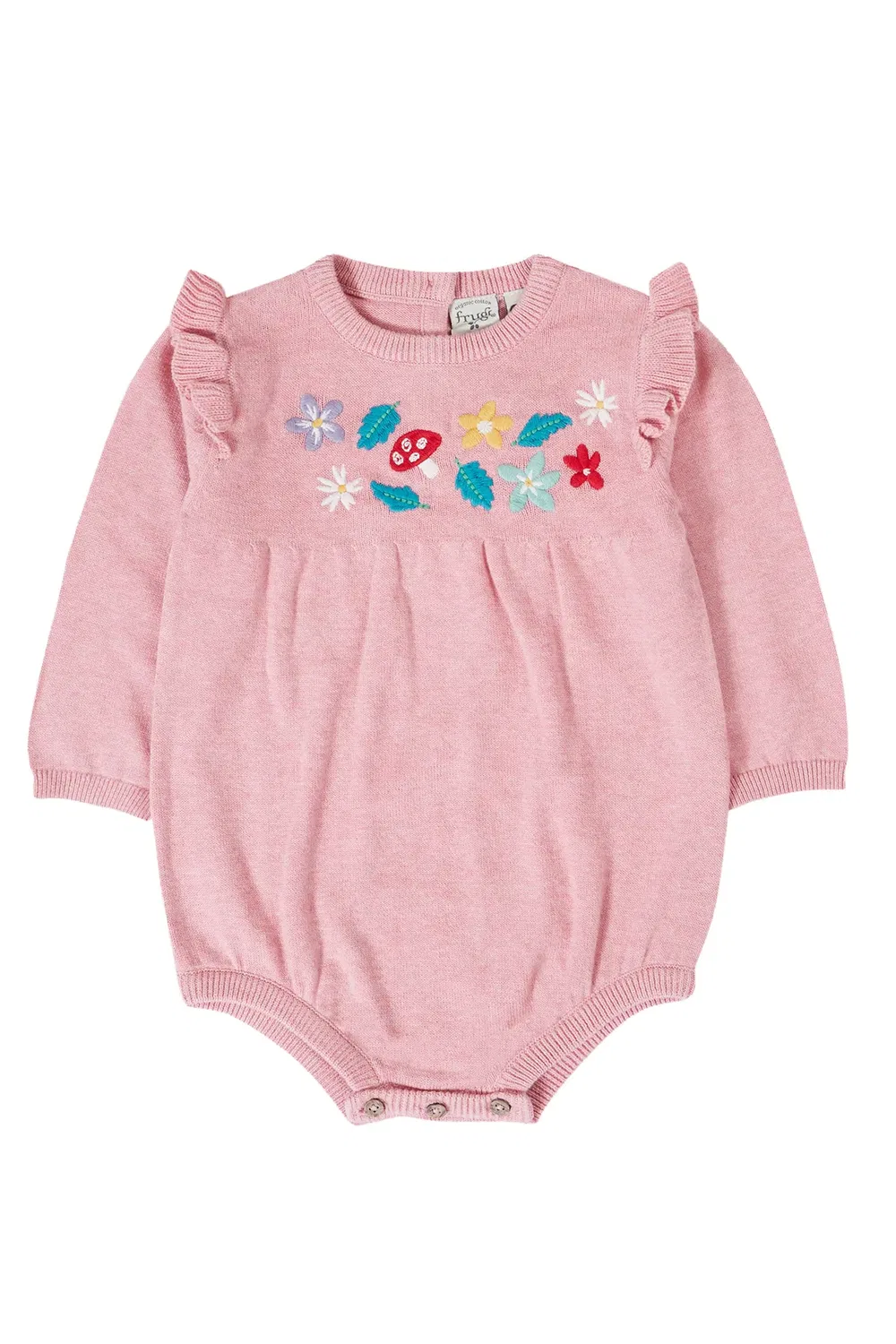 Детский вязаный боди-комбинезон Remi Frugi, Pink
