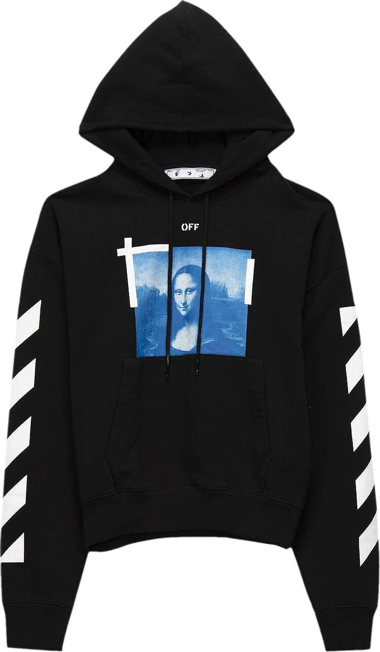 

Толстовка Off-White Blue Monalisa Over Hood 'Black', черный