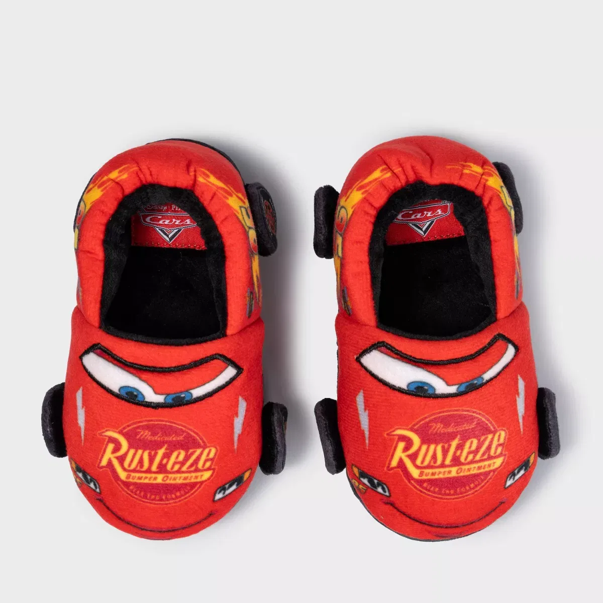Детские тапочки для мальчиков с принтом Lightning McQueen Cars, Красный — фото 3