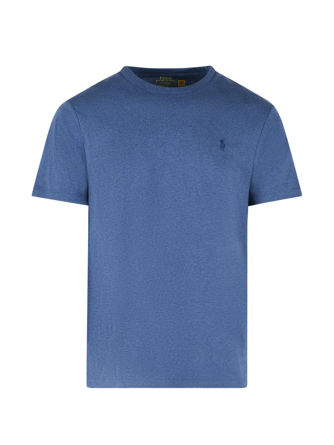 Синяя хлопковая футболка Polo Ralph Lauren, синий