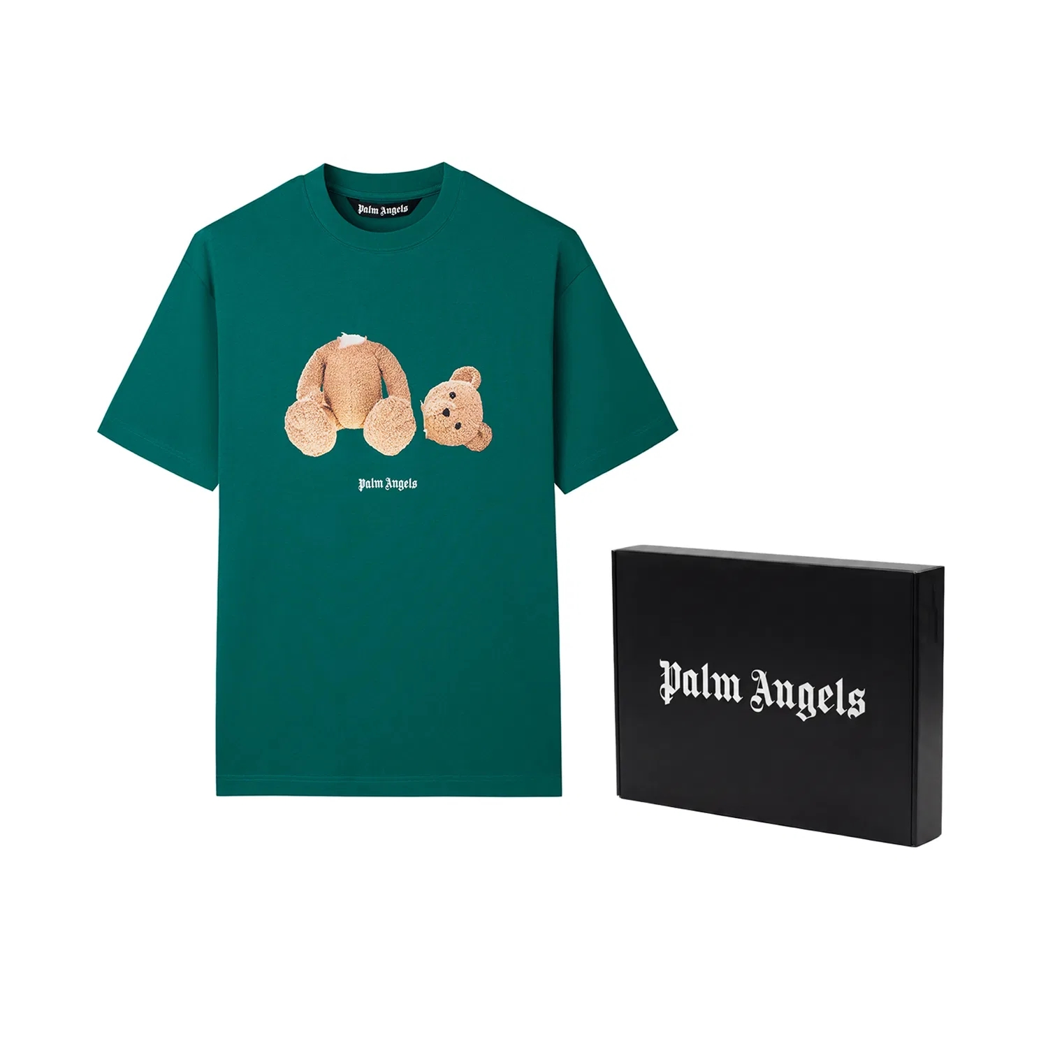 Детская футболка с коротким рукавом Green (Gift Box Set) PALM ANGELS