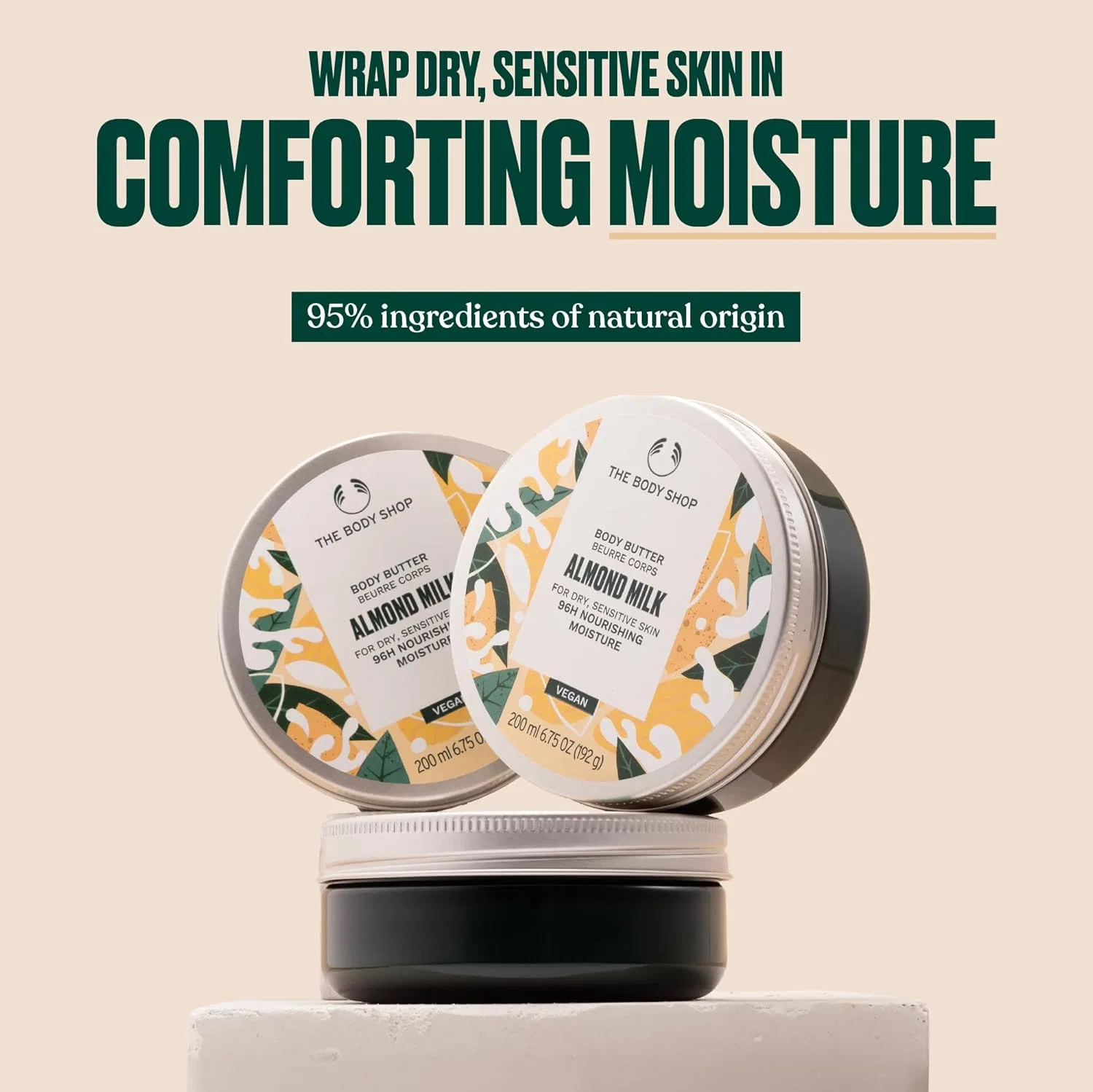 Масло для тела The Body Shop Almond Milk, 200 мл, Almond — фото 2