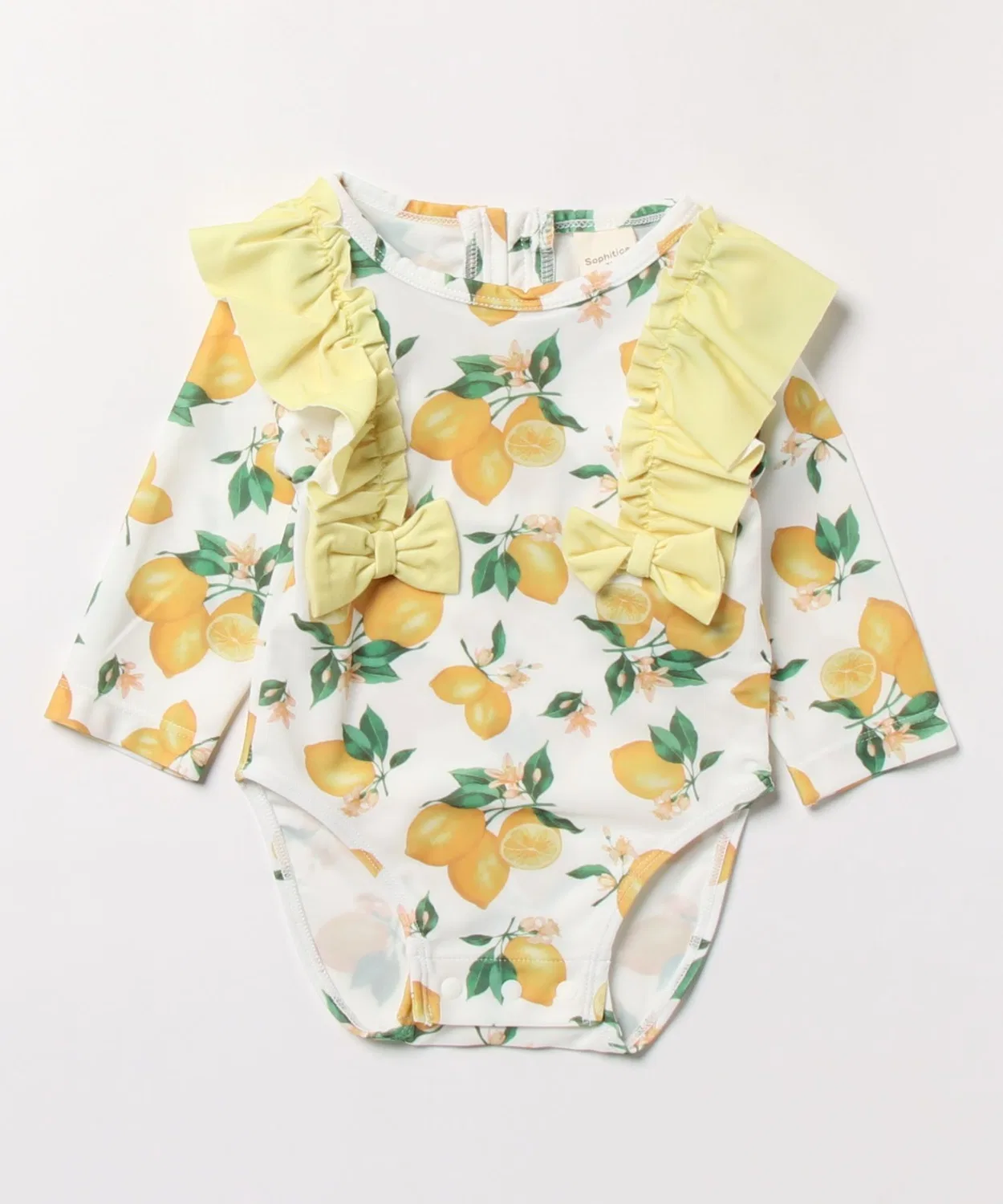 Детский боди-комбинезон с воротником-рюшем и лимонным принтом, sophitica Lemon Toys"R"Us/Babies"R"Us, Желтый — фото 4