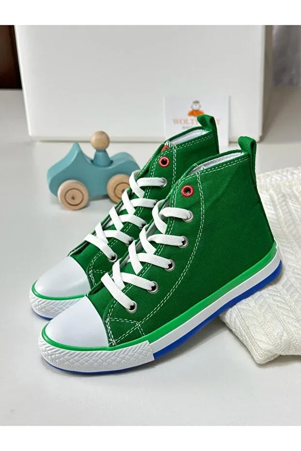 Детские повседневные туфли для девочек с коротким каблуком Woltybaby, Green — фото 2