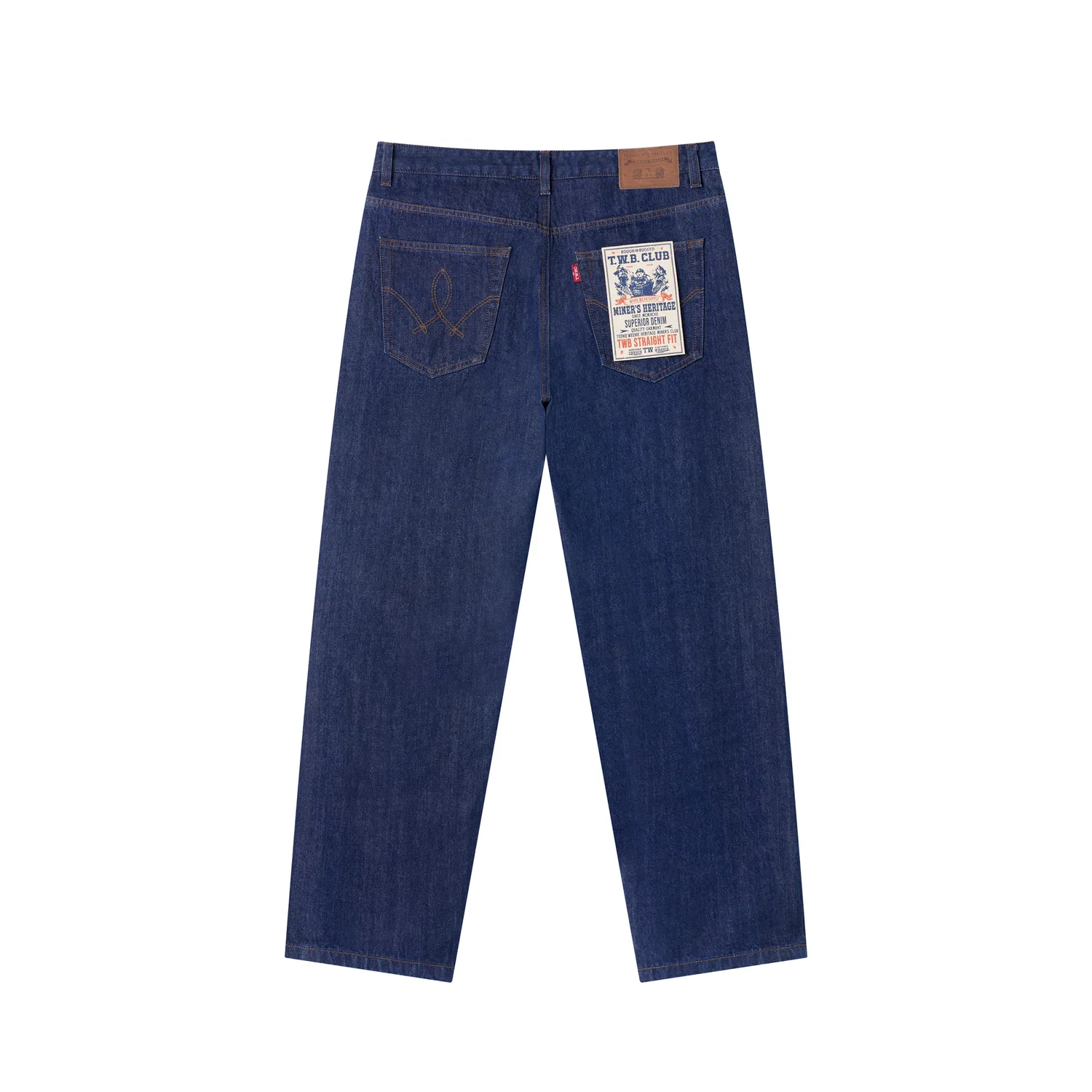 Детские джинсы с принтом Teenie Weenie Men, Denim — фото 3