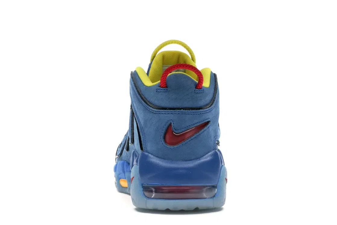 Детские кроссовки Lifestyle Nike Air More Uptempo Doernbecher (2017) (GS), Blue Jay/Blue Jay-Gym Red-Team Orange — фото 4
