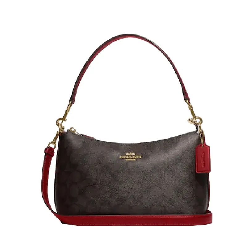 

Сумка Coach Clara Shoulder Bag In Signature Canvas, коричневый