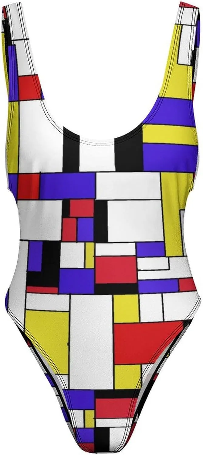 Женский цельнокроеный купальник с утяжкой живота Mondrian-17 — фото 4
