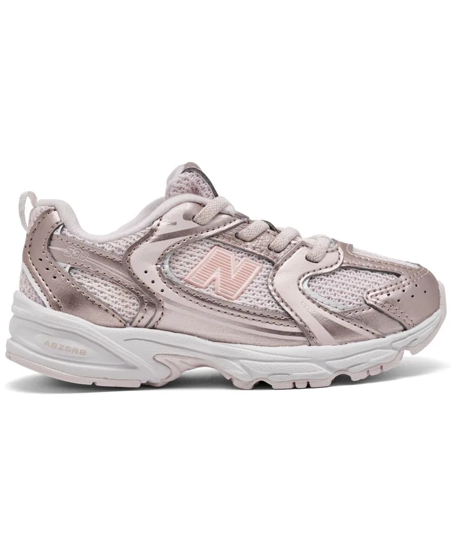 Детские кроссовки New Balance 530 Stretch Lace, Pink — фото 2
