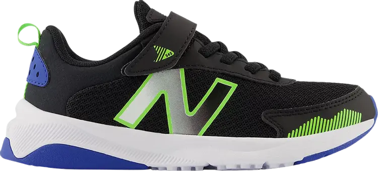 

Кроссовки New Balance 545 Bungee Lace Little Kid 'Black Pixel Green', черный