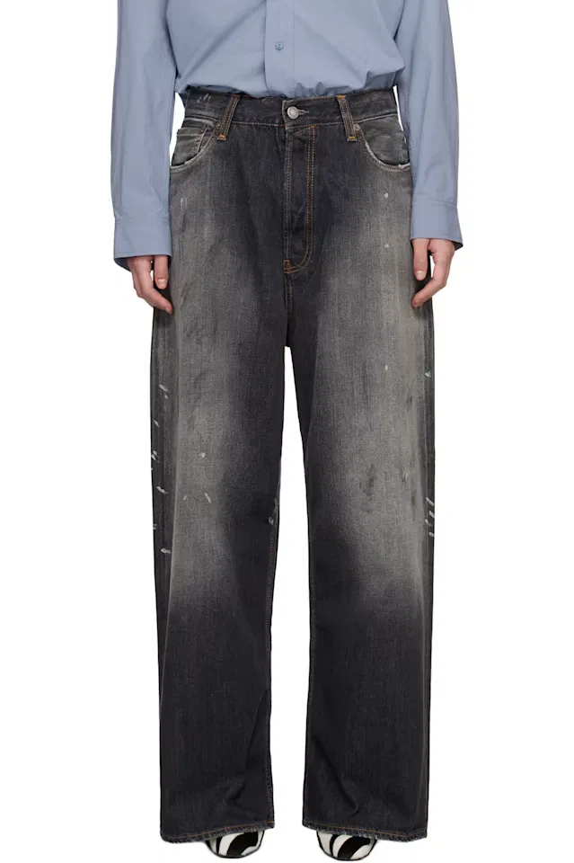 Черные джинсы свободного кроя Acne Studios