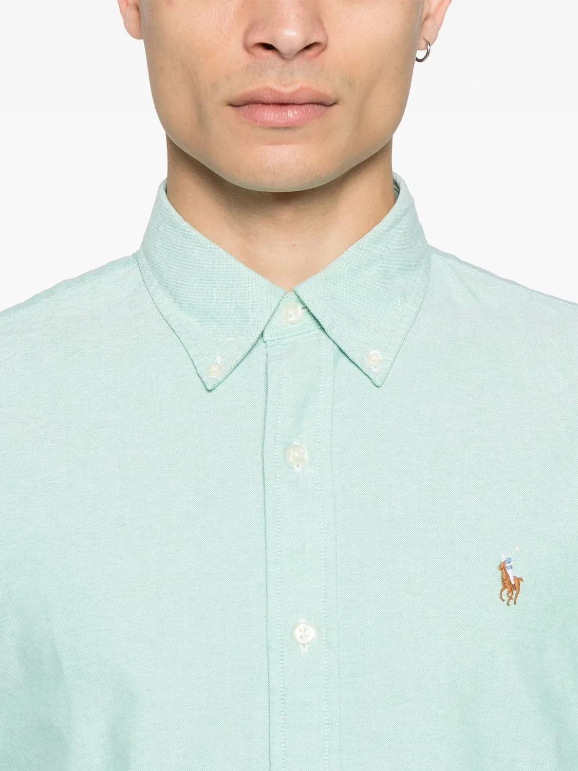 Рубашка Featherweight Polo Ralph Lauren, зеленый — фото 3