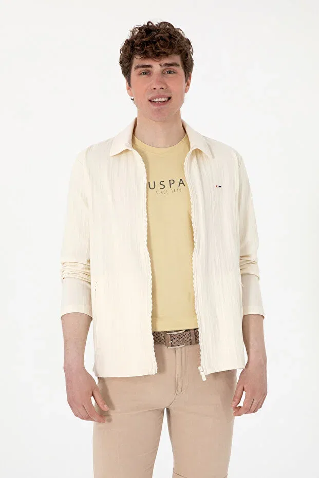 Мужской кардиган с длинным рукавом U.S. Polo Assn., Nude Color