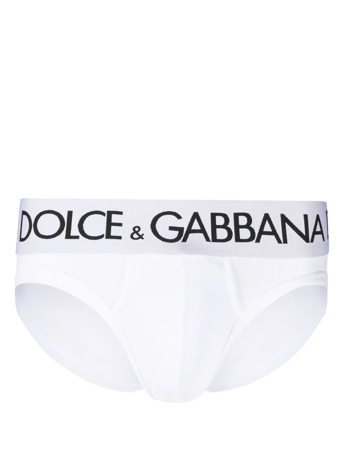 Трусы с Логотипом на Резинке Dolce & Gabbana, оптический белый/черный