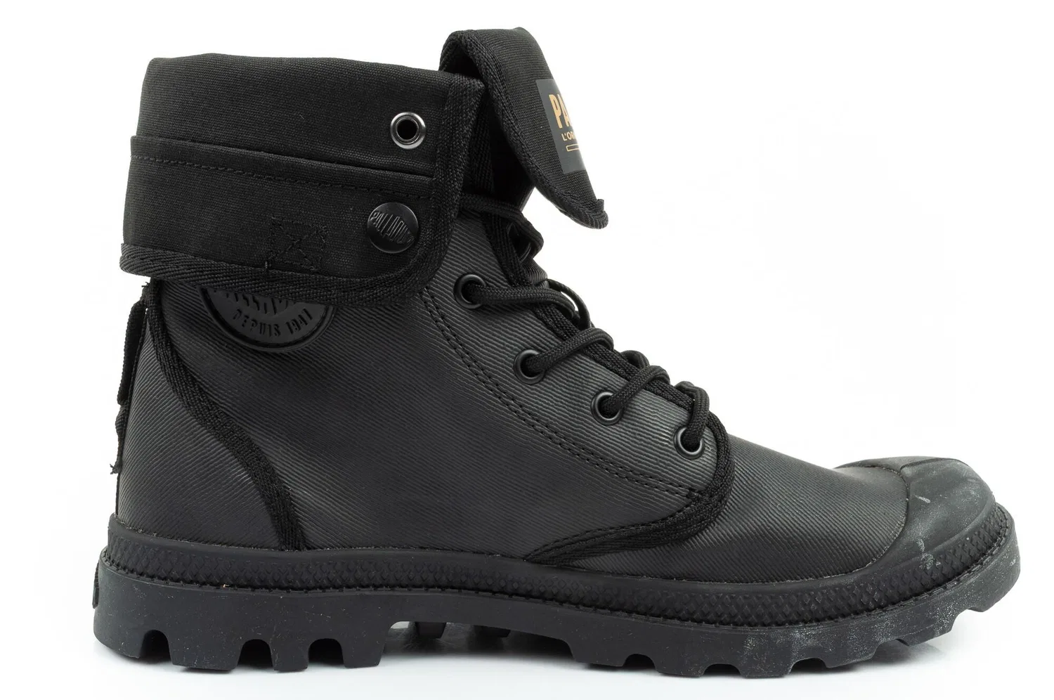 Детские кроссовки с покрытием Palladium Baggy Coated, Schwarz — фото 4