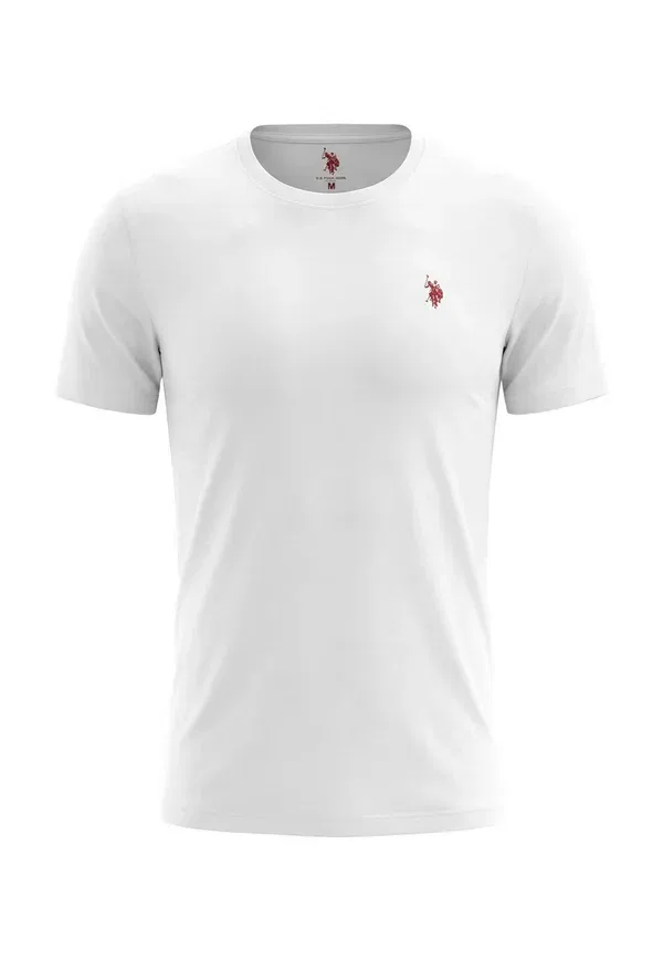 Футболка дышащая Uszaane. 2 pack - basic t-shirt U.S. Polo Assn., weiss, белый — фото 2