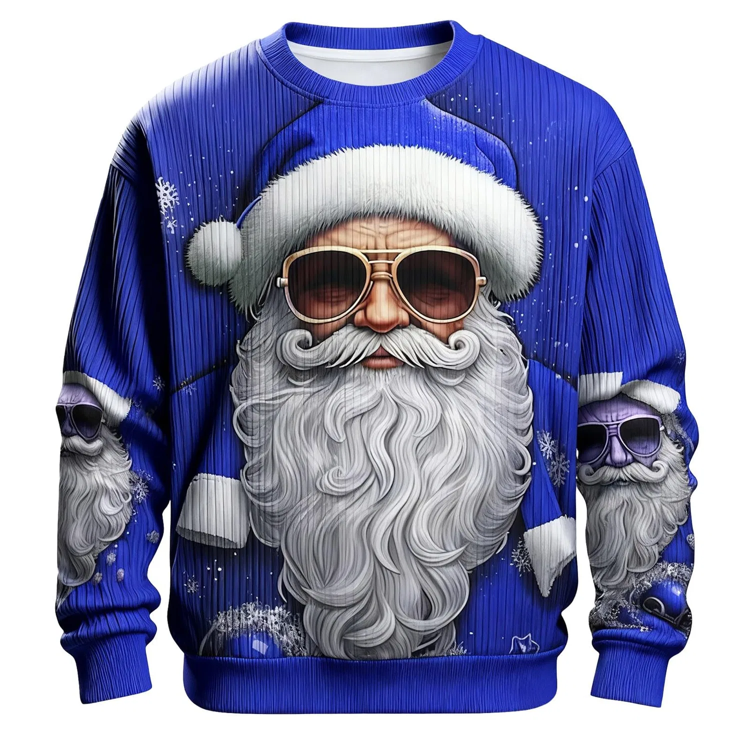 Женский свитер с 3D-принтом Unsiex Christmas Jumper, Z6-navy Blue
