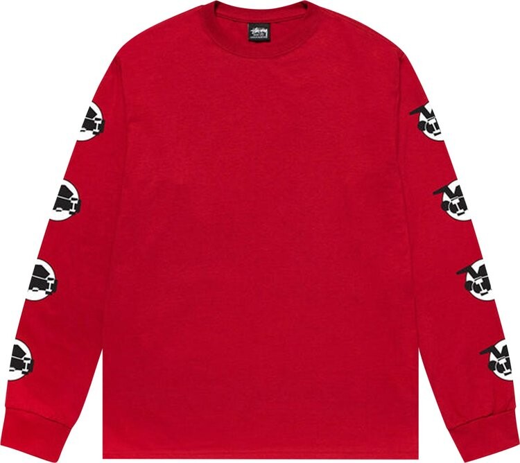 

Лонгслив Stussy Skateman Long-Sleeve Tee 'Dark Red', красный
