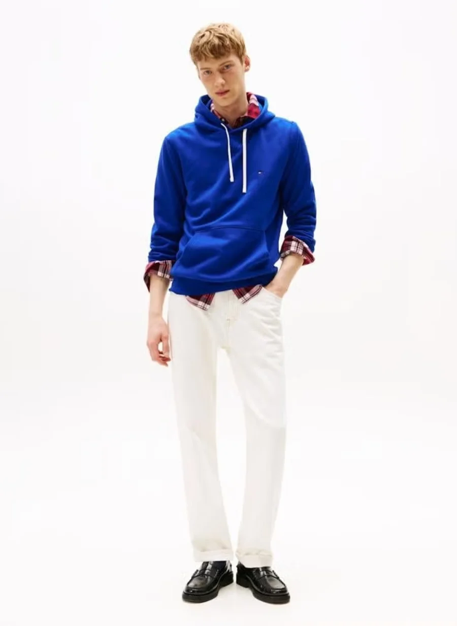 Худи Tommy Hilfiger Essential Pullover, синий — фото 2