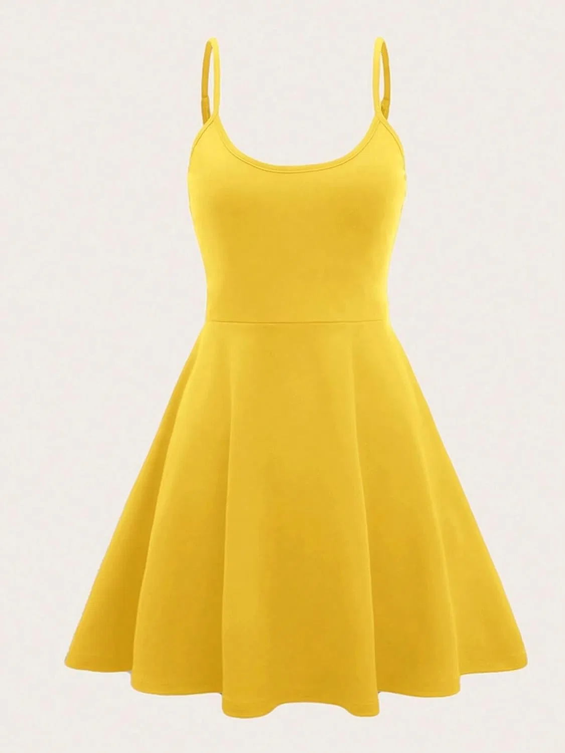Женское ками-платье с завязками на талии, Yellow — фото 2