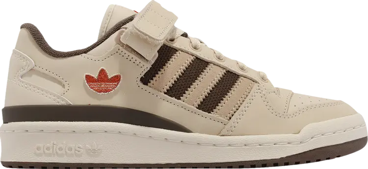 Кроссовки Adidas Wmns Forum Low с логотипом, кремовый