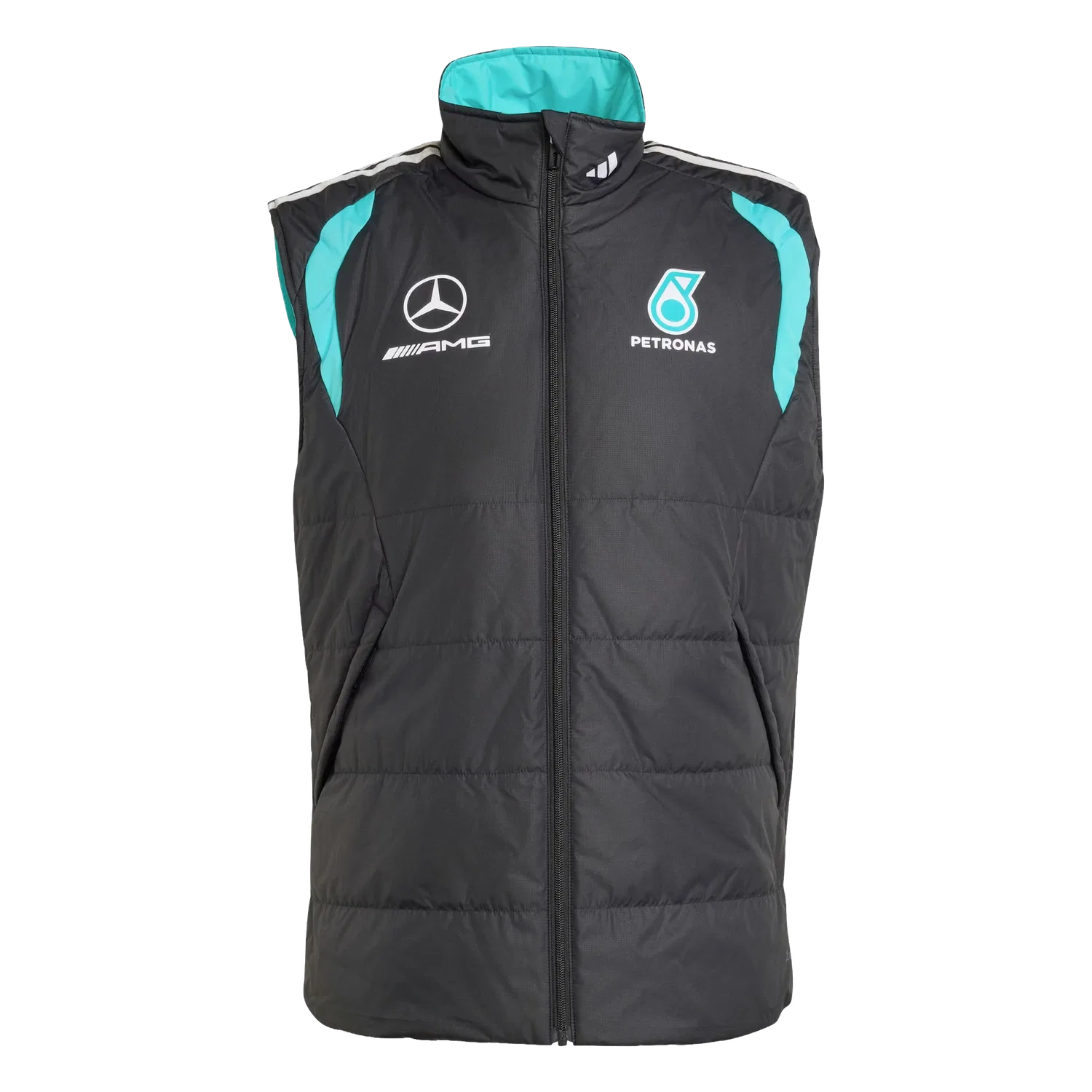 Мужская жилетка Mercedes-AMG Petronas Formula 1 Team Adidas, черный