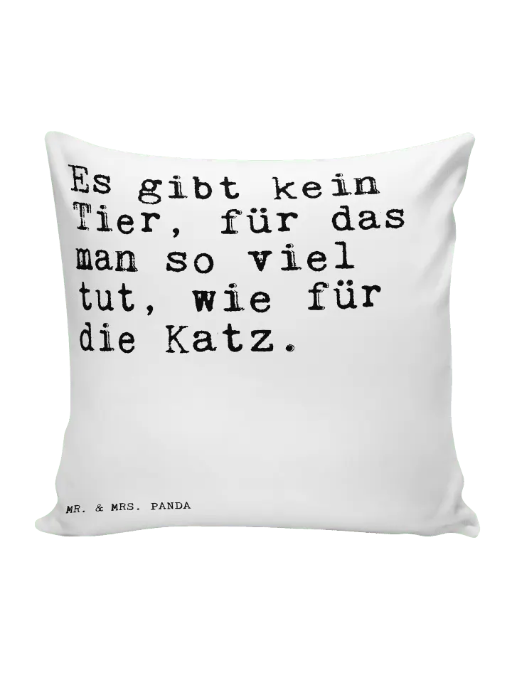 

Подушка Mr & Mrs Panda 40x40 Es gibt kein Tier, белый
