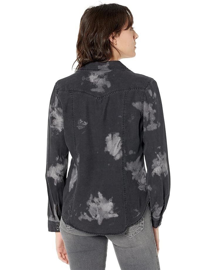 

Рубашка bella dahl Long Sleeve Seamed Shirt, цвет Black Cloud Wash