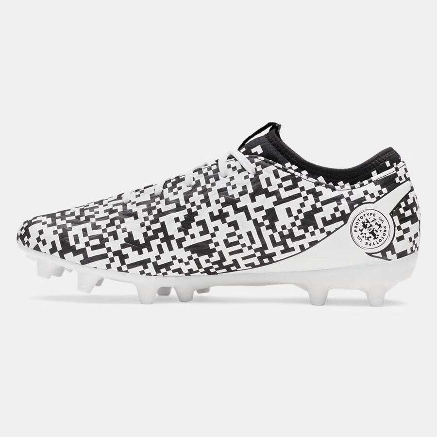 Футбольные бутсы UA Magnetico Select 5 FG Under Armour белые и черные — фото 3